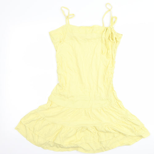 Miss Selfridge Womens Yellow   A-Line  Size 12