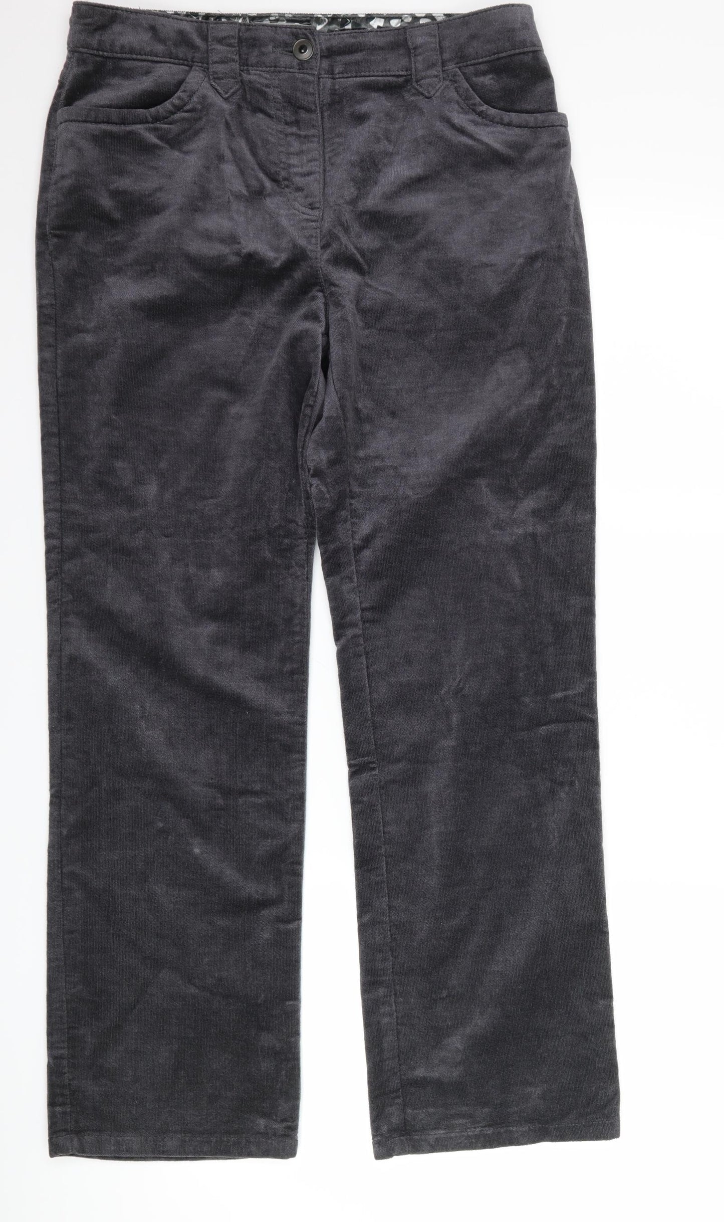 Per Una Womens Grey   Trousers  Size 10 L28 in