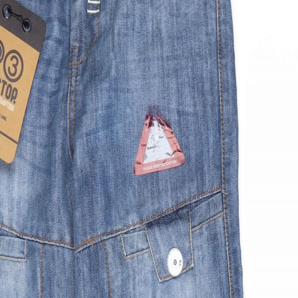 Ripstop Boys Blue  Denim Straight Jeans Size 10-11 Years