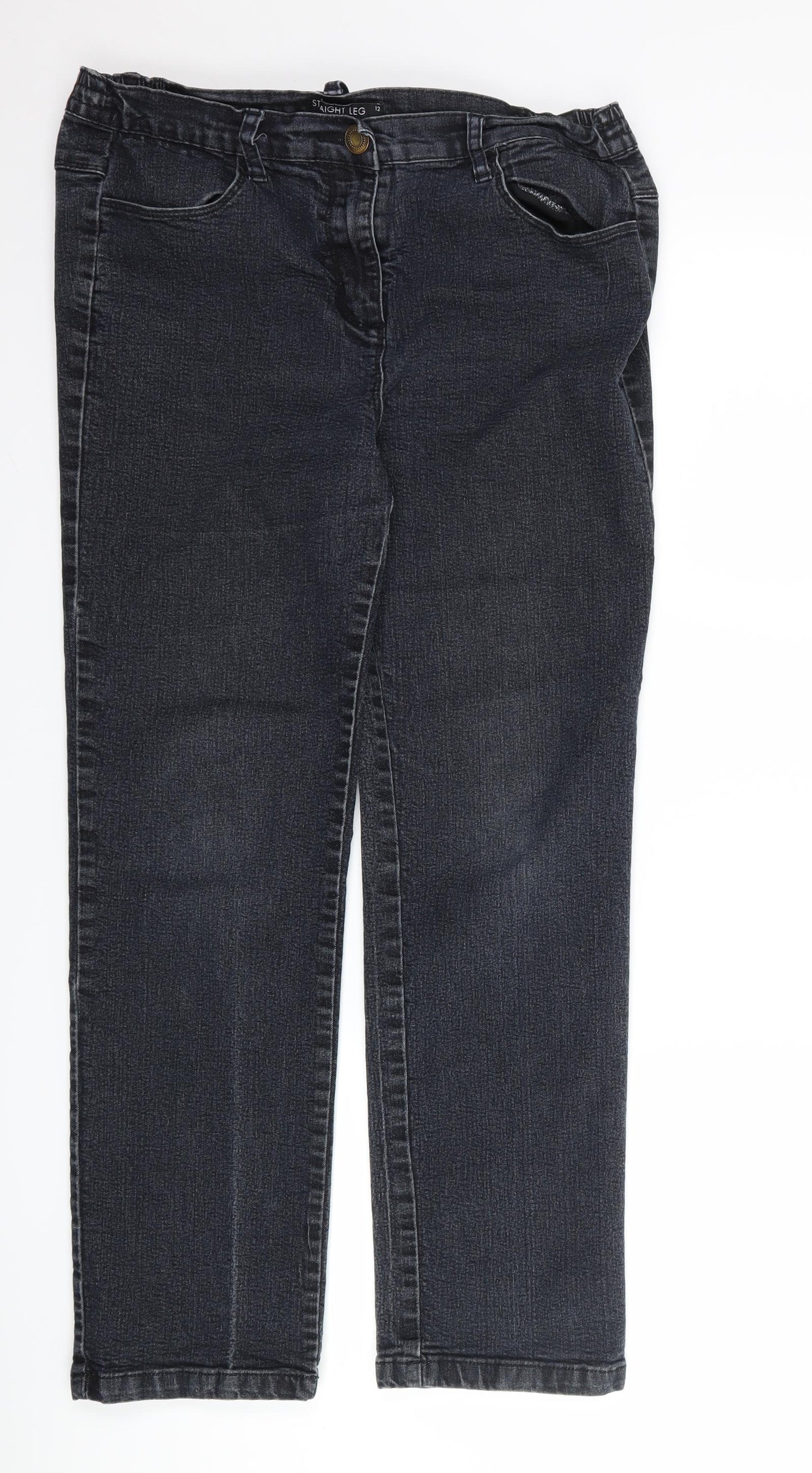 BHS Womens Blue  Denim Straight Jeans Size 34 L27 in