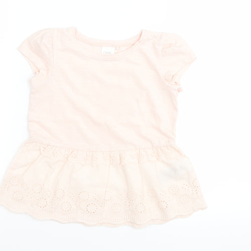 NEXT Girls Pink   Basic T-Shirt Size 2-3 Years