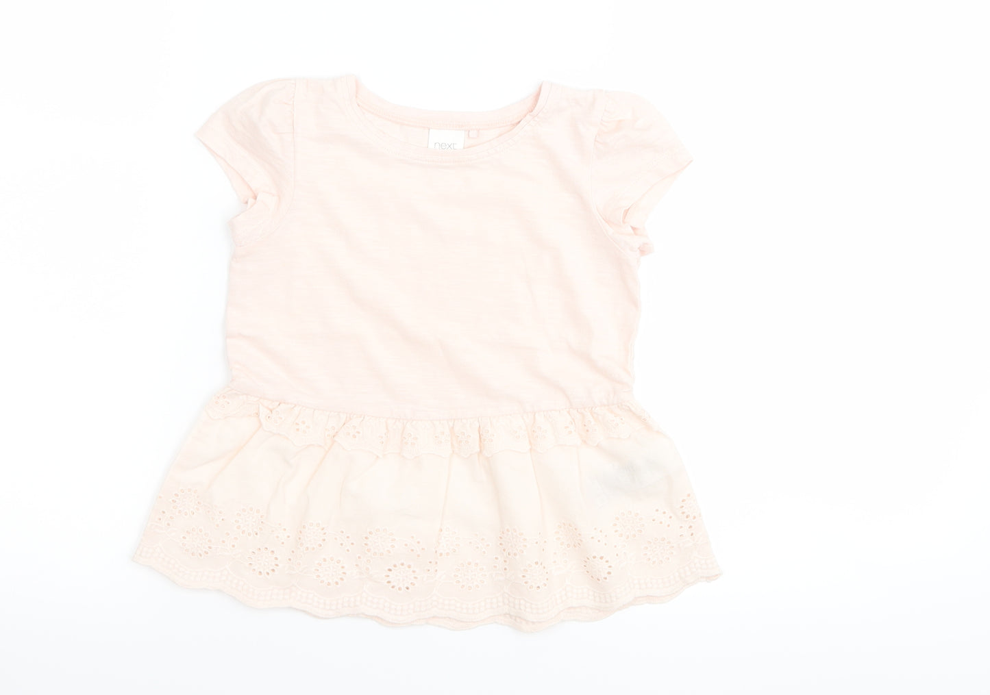 NEXT Girls Pink   Basic T-Shirt Size 2-3 Years