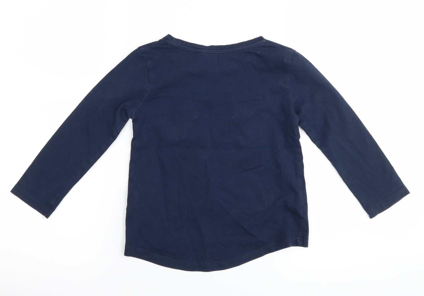 Blue Zoo Girls Blue   Basic T-Shirt Size 3-4 Years  - Dog