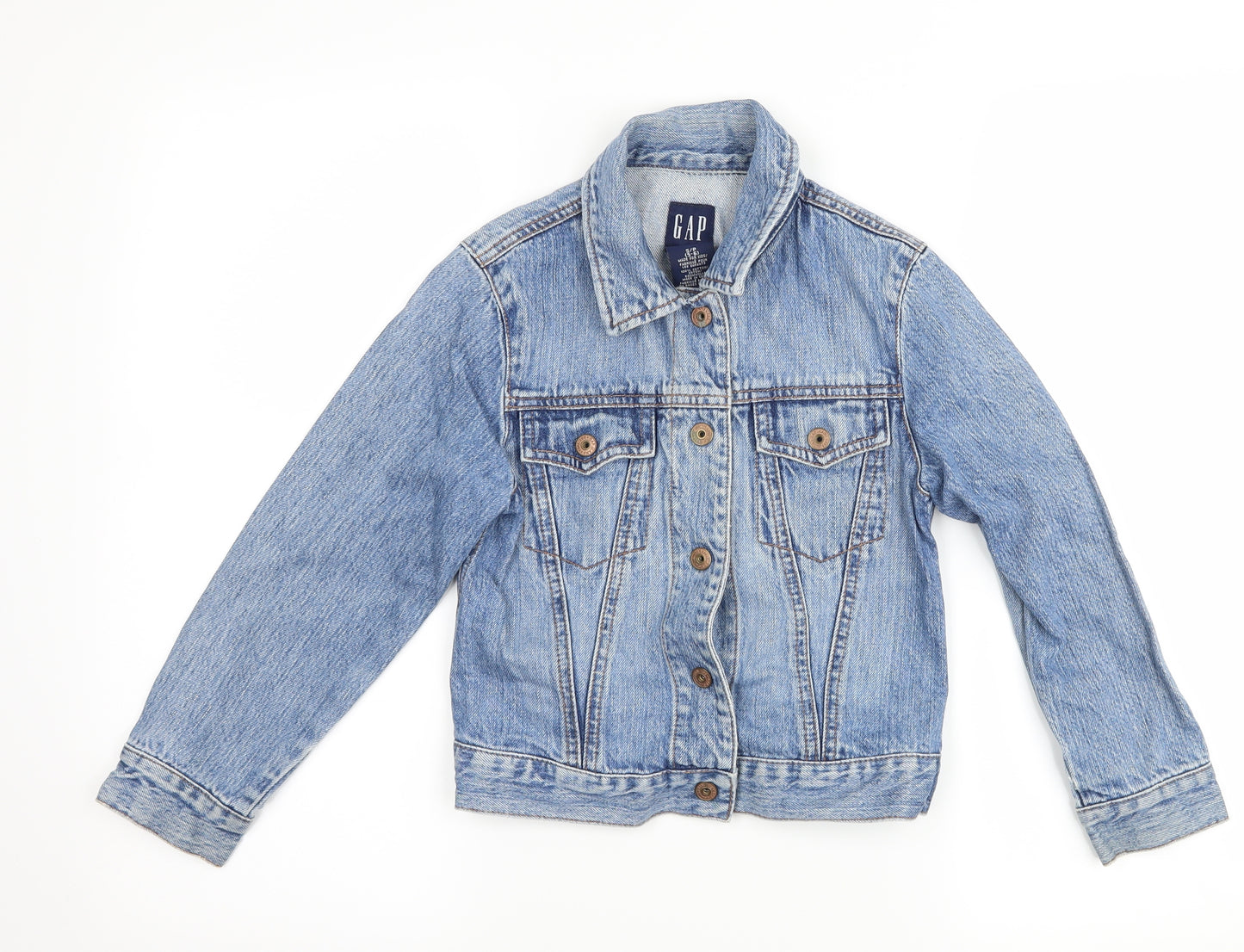 Gap Girls Blue  Denim Jacket  Size 5-6 Years