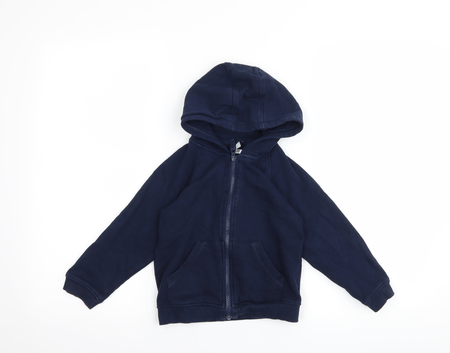 Matalan Boys Blue   Full Zip Hoodie Size 4-5 Years