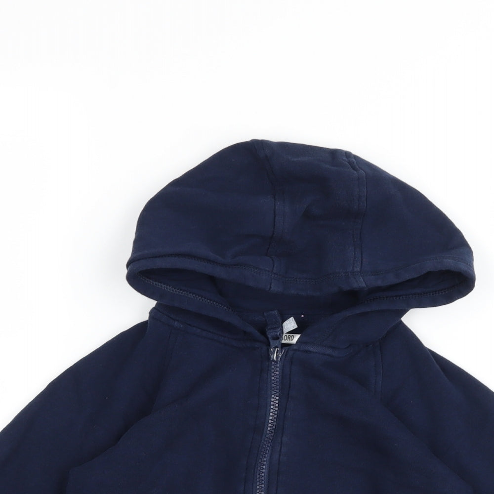 Matalan Boys Blue   Full Zip Hoodie Size 4-5 Years