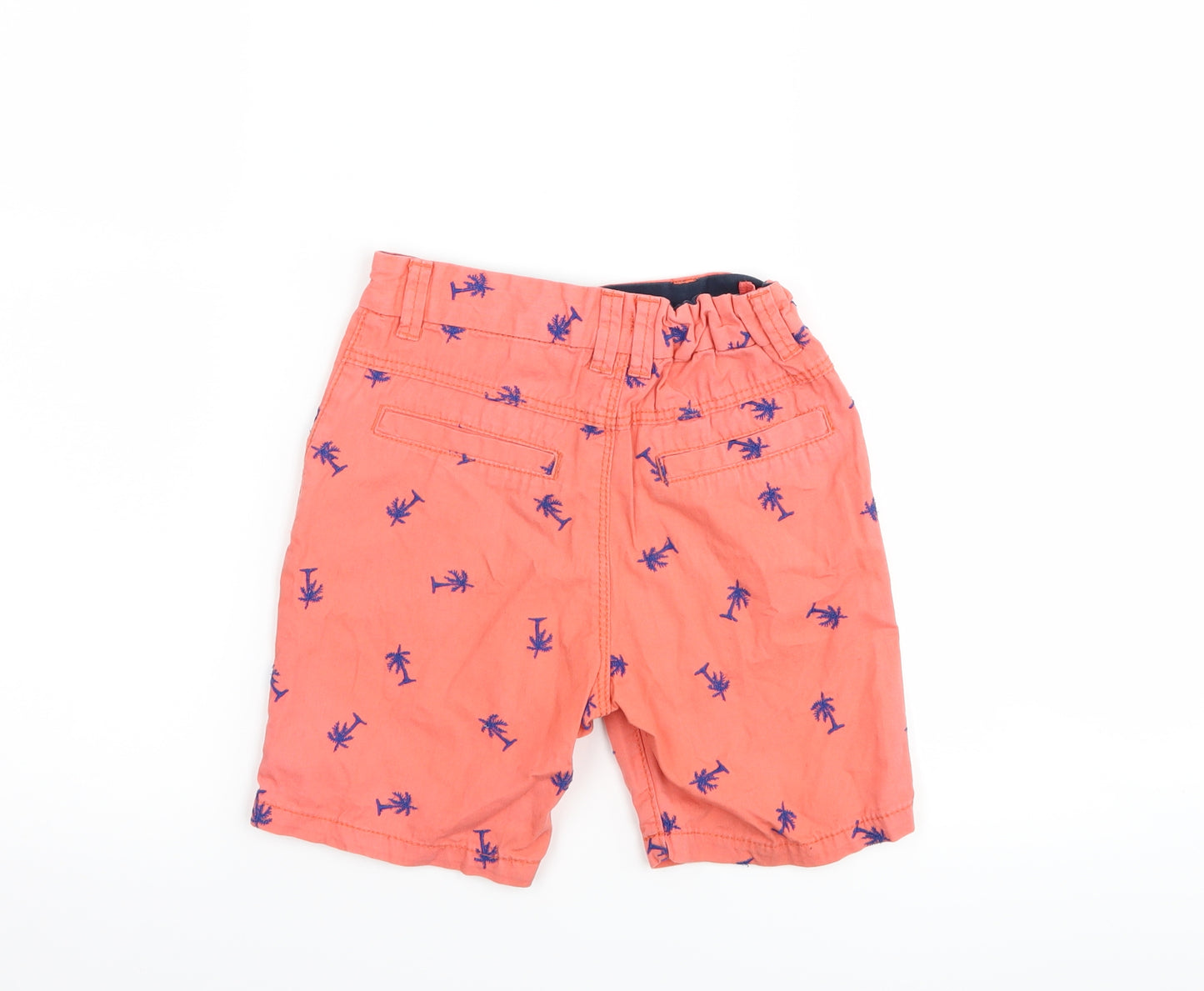 George Boys Red   Chino Shorts Size 4-5 Years - Palm Tree