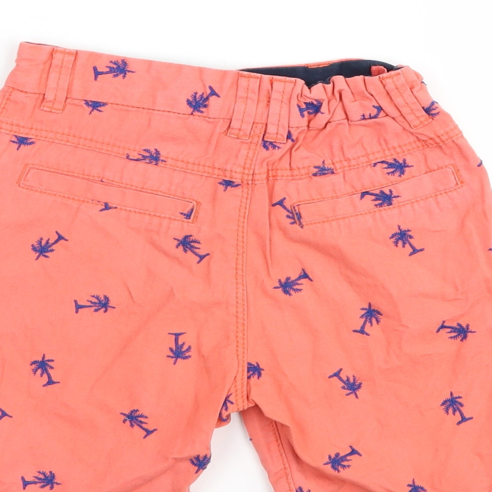 George Boys Red   Chino Shorts Size 4-5 Years - Palm Tree