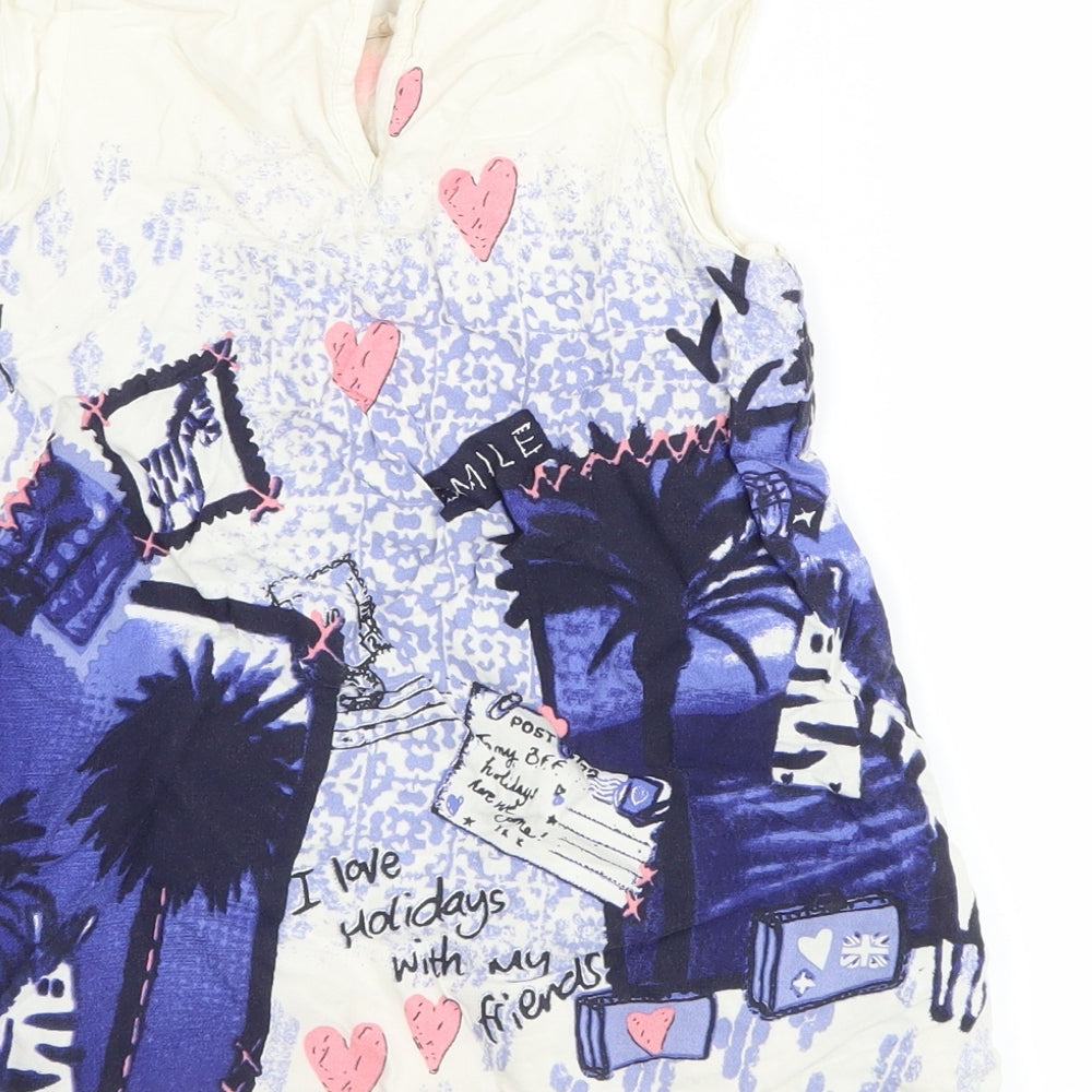 George Girls Blue   A-Line  Size 5-6 Years  - graphic