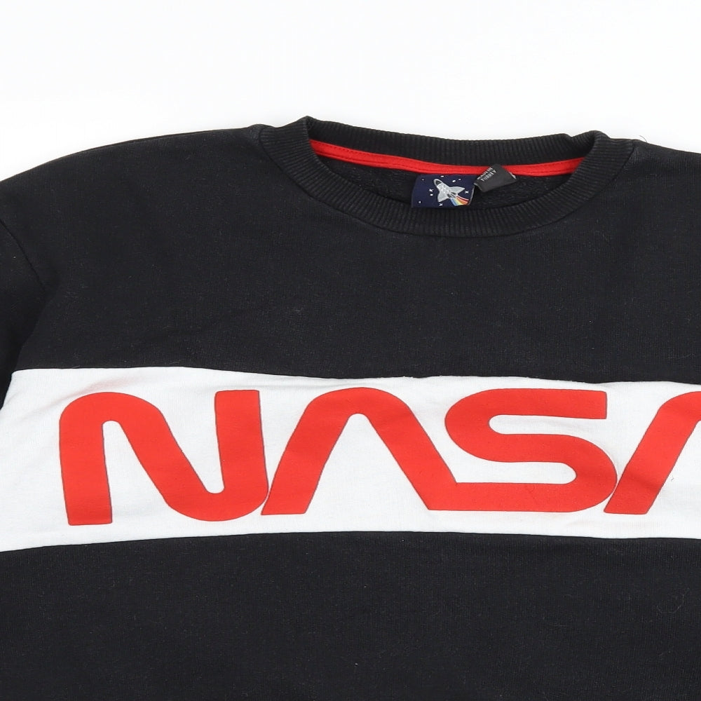 Primark Mens Black   Pullover Sweatshirt Size XS  - NASA