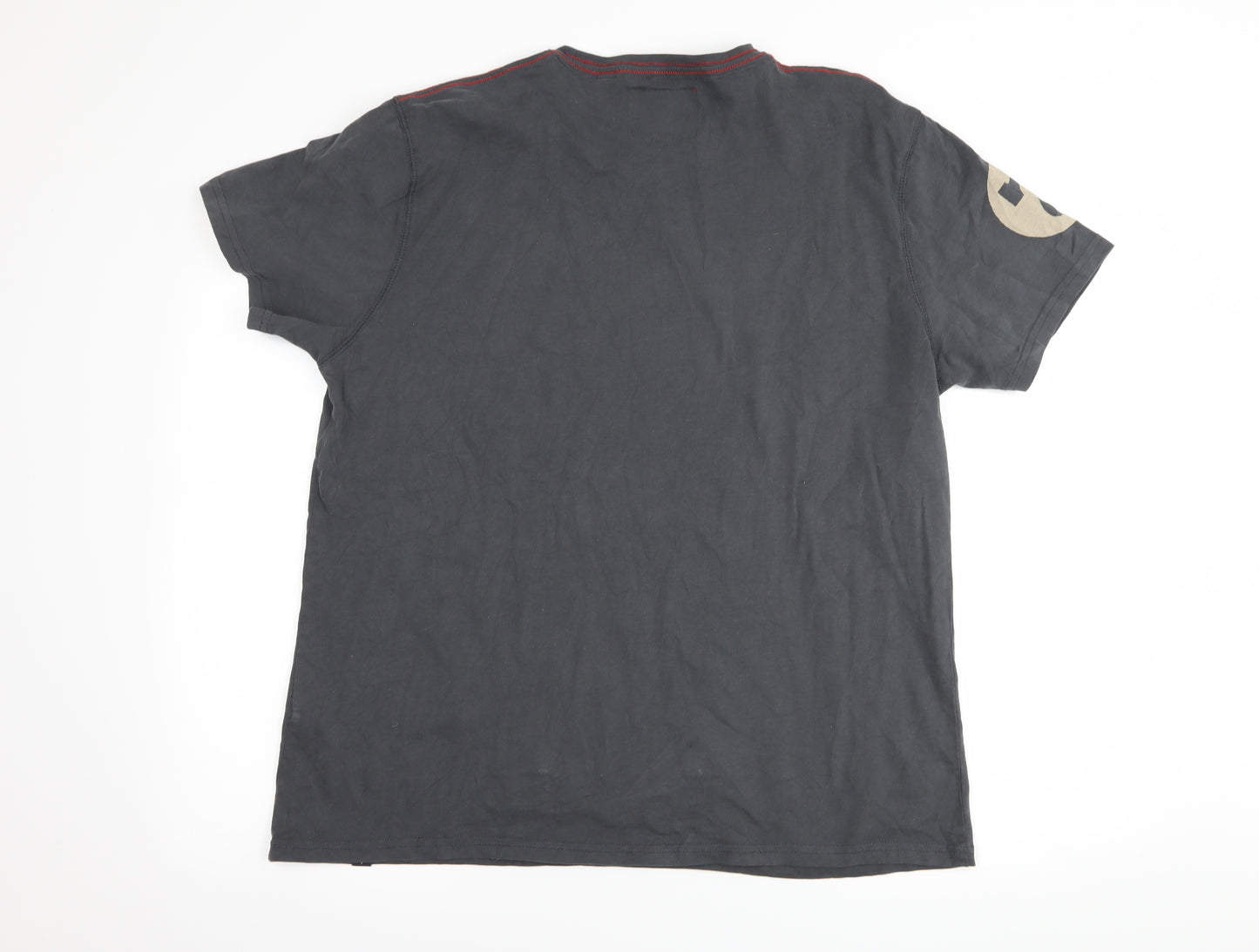 Joe Browns Mens Grey    T-Shirt Size XL  - graphic