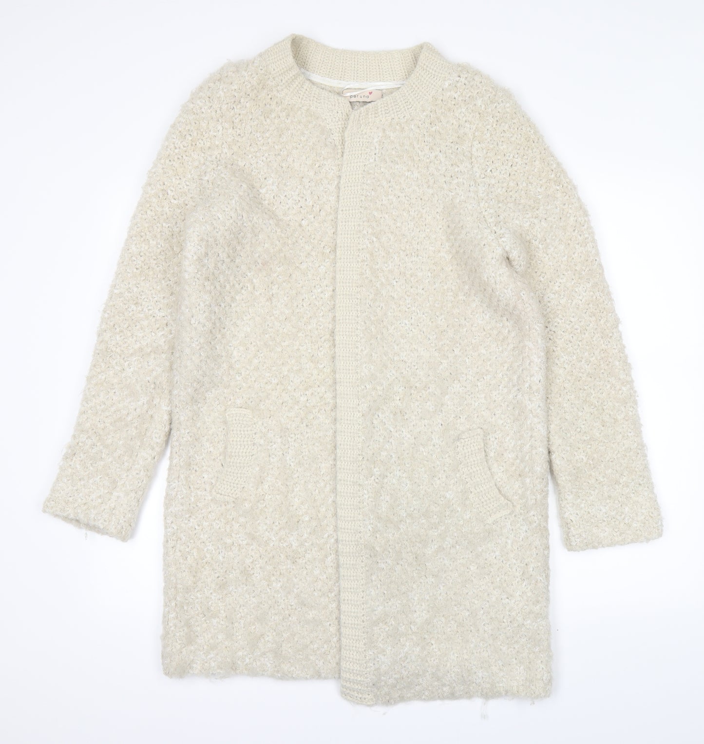Marks and Spencer Womens White   Cardigan Jumper Size 12