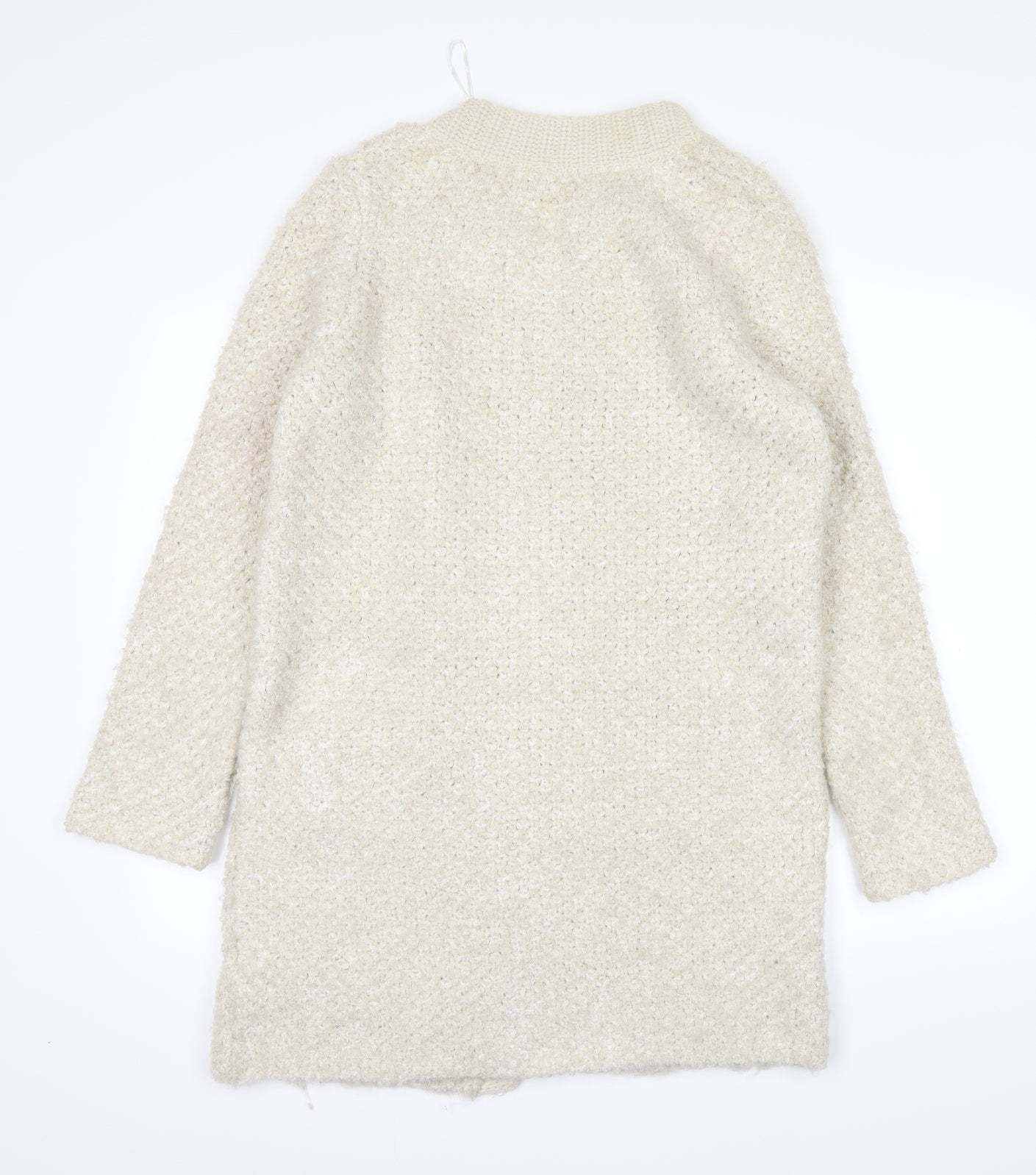Marks and Spencer Womens White   Cardigan Jumper Size 12