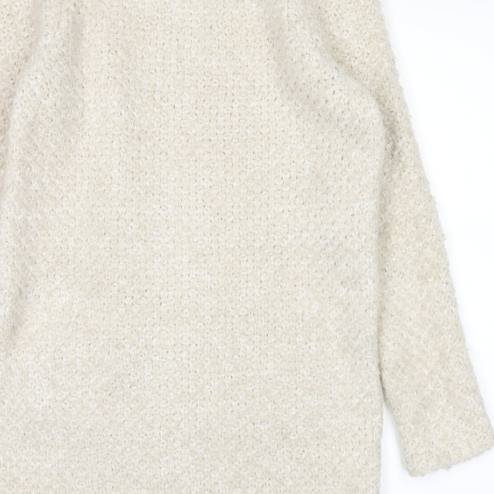Marks and Spencer Womens White   Cardigan Jumper Size 12