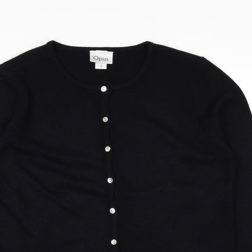 OPUS Womens Black   Cardigan Jumper Size S