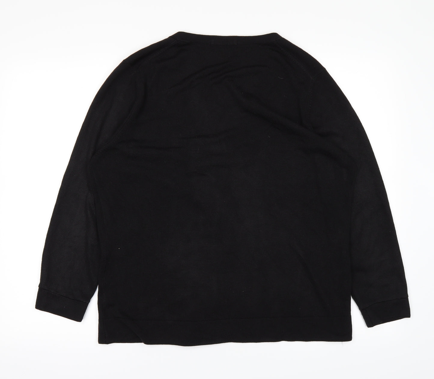 Marks and Spencer Womens Black   Cardigan Jumper Size 20