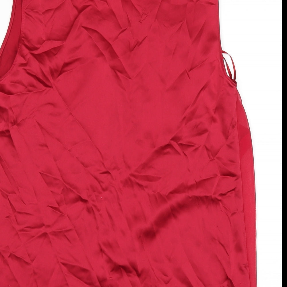 Marks and Spencer Womens Red   Basic T-Shirt Size 6