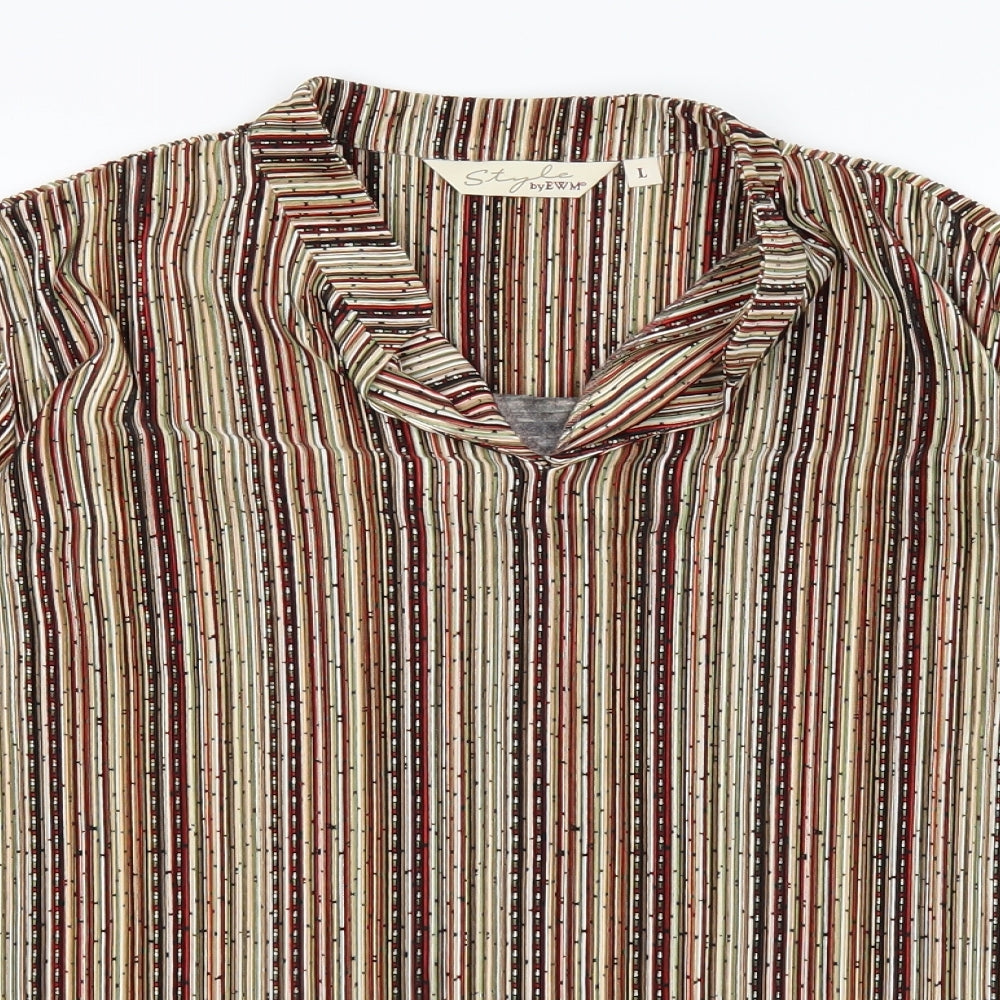 EWM Mens Brown    T-Shirt Size L