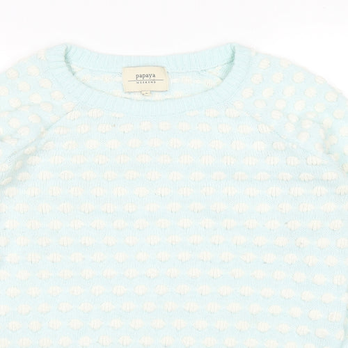 Papaya Womens Blue   Pullover Jumper Size S