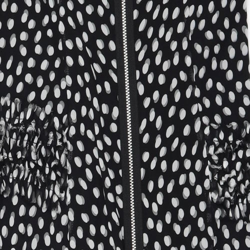 PROJECT Womens Black Polka Dot  A-Line  Size 14