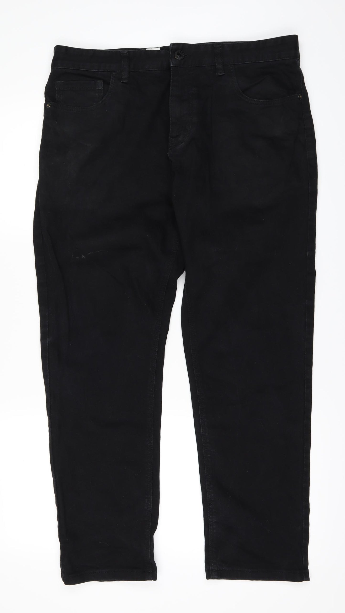NEXT Mens Black   Straight Jeans Size 34 L27 in