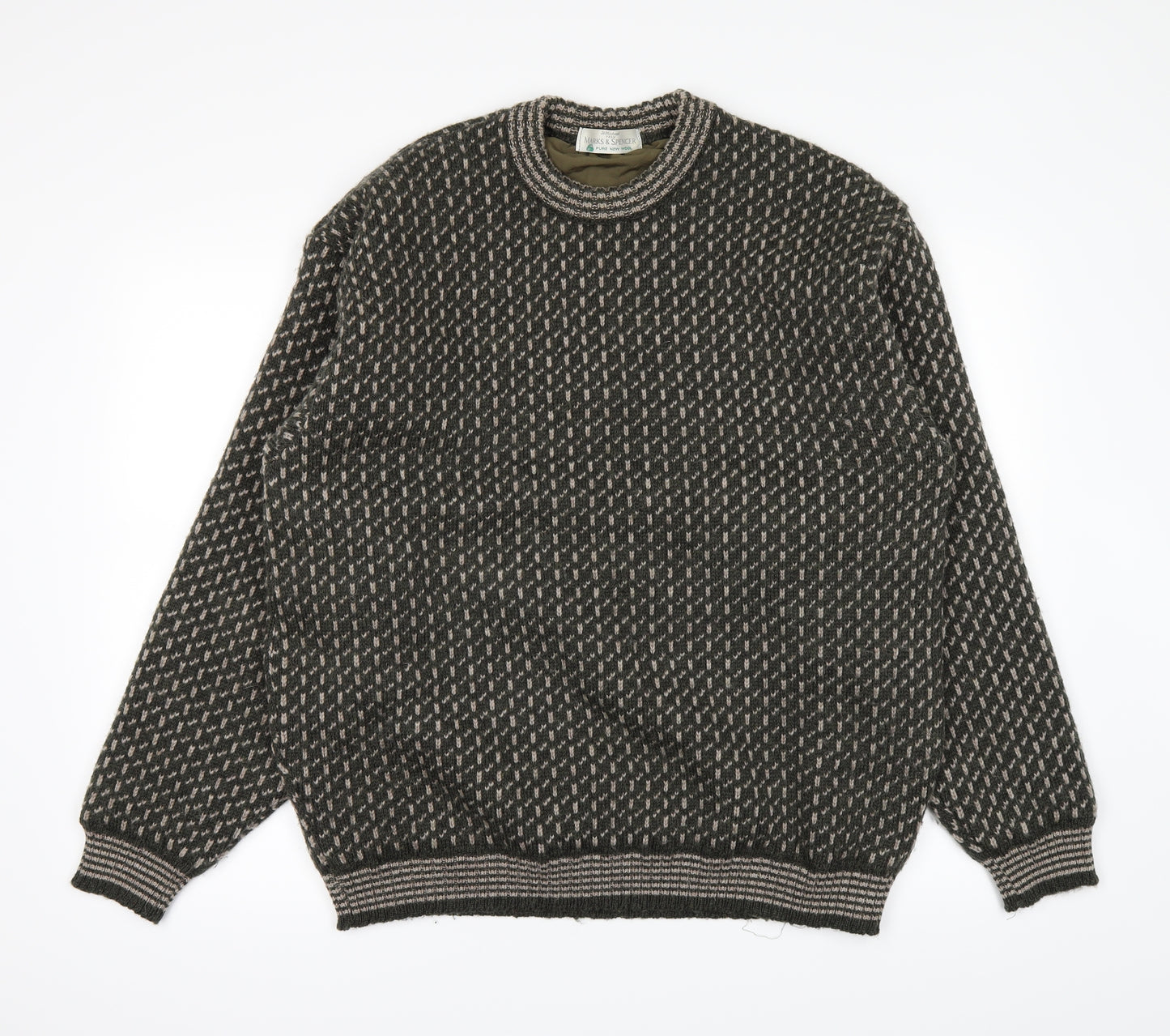 Marks and Spencer Mens Green   Pullover Jumper Size M