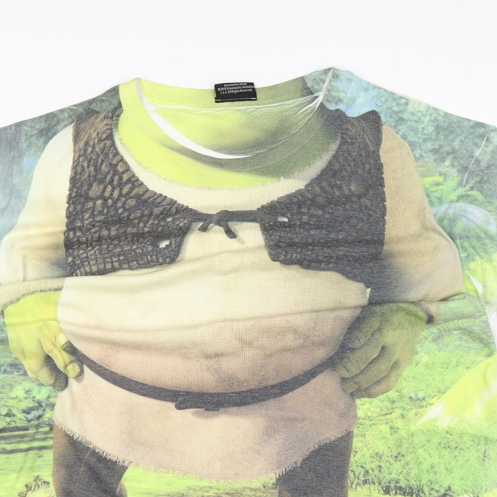 George Mens White    T-Shirt Size XL  - Shrek