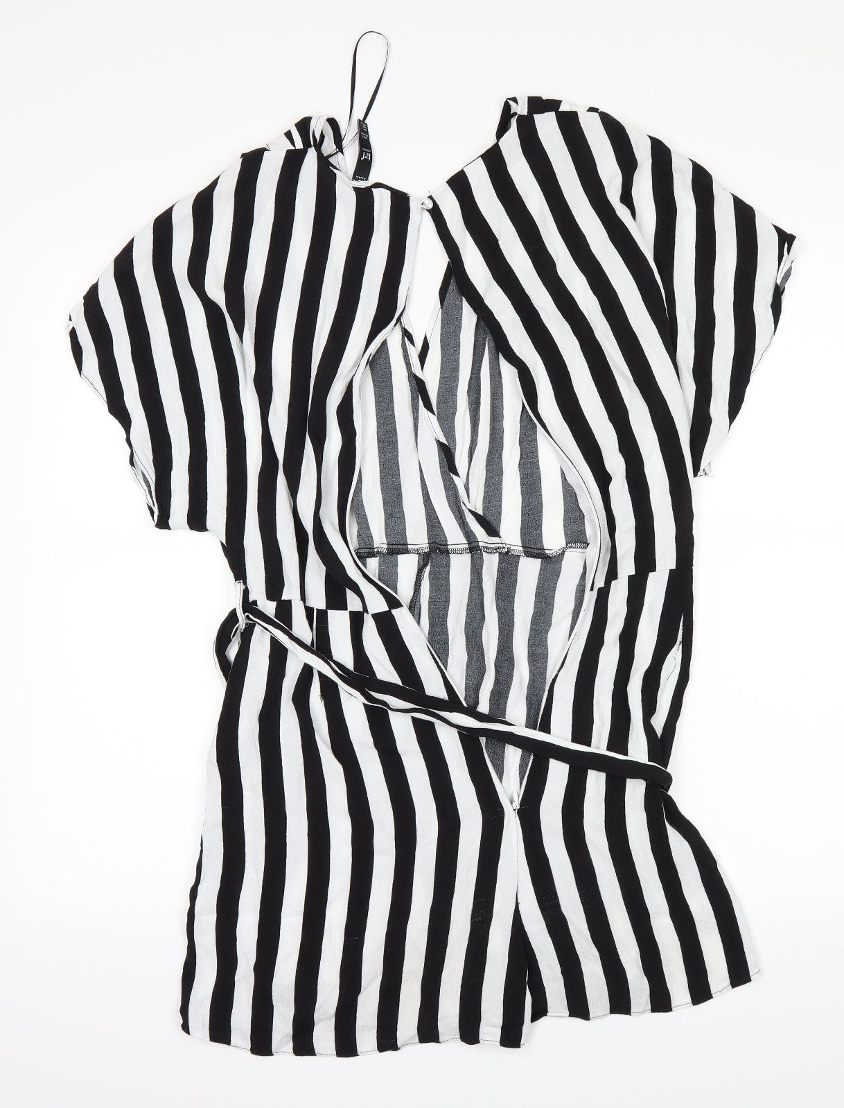 Zara Womens White Striped  Ball Gown  Size L