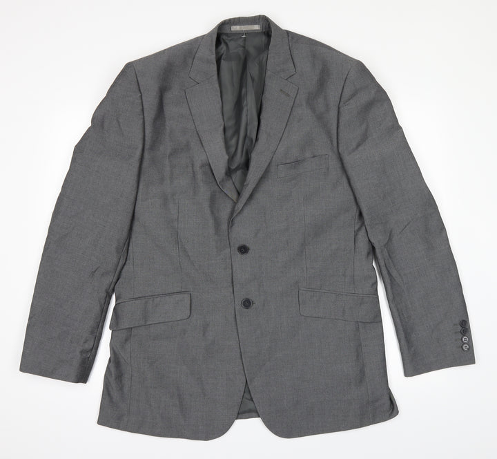 Burton Mens Grey Jacket Suit Jacket Size 42