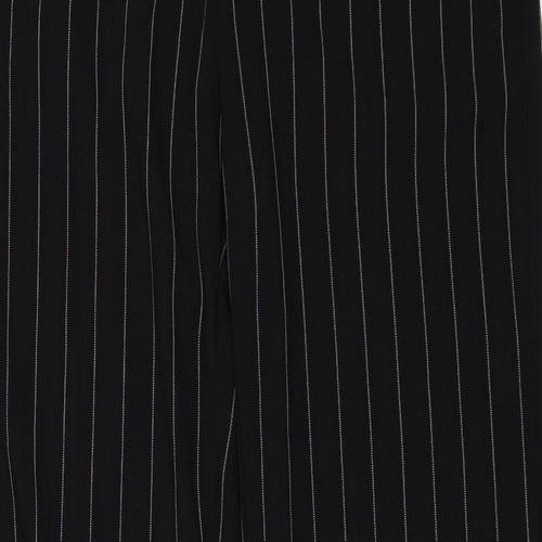 Marks and Spencer Womens Black Striped  Trousers  Size 10 L28 in
