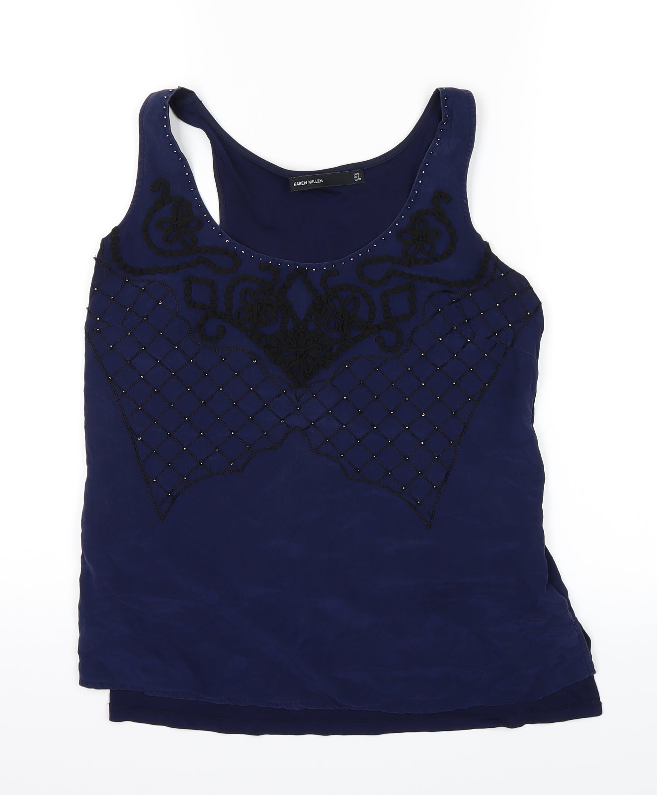 Karen Millen Womens Blue   Basic T-Shirt Size 10