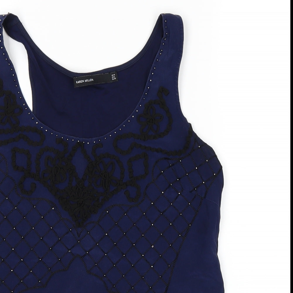 Karen Millen Womens Blue   Basic T-Shirt Size 10