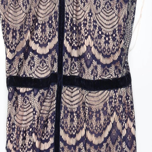 Missguided Womens Blue   Pencil Dress  Size 14