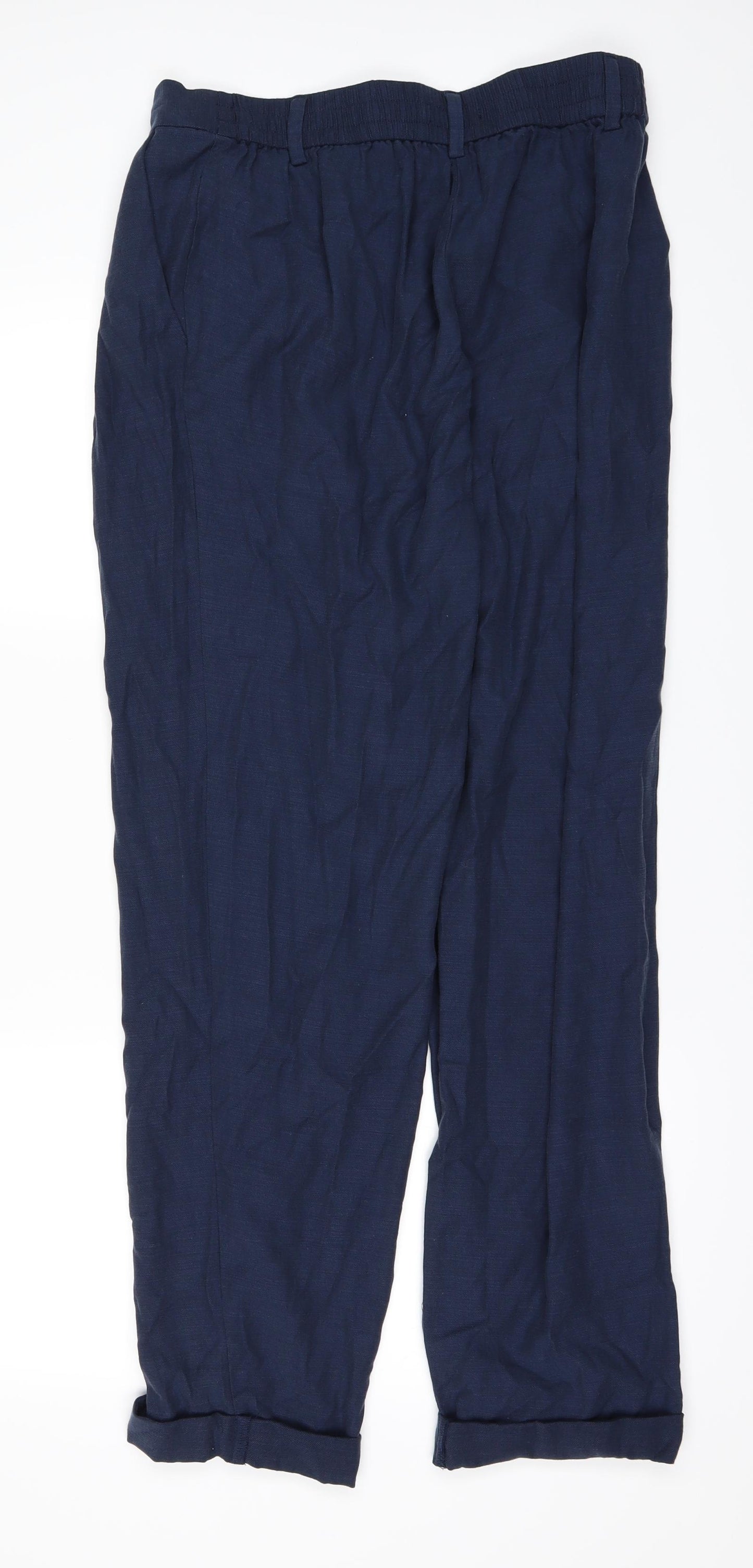 Marks and Spencer Womens Blue   Trousers  Size 12 L28 in