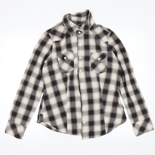 Tracy M Mens Brown    Button-Up Size M