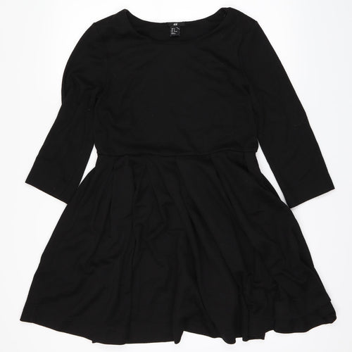 H&M Womens Black   Fit & Flare  Size M