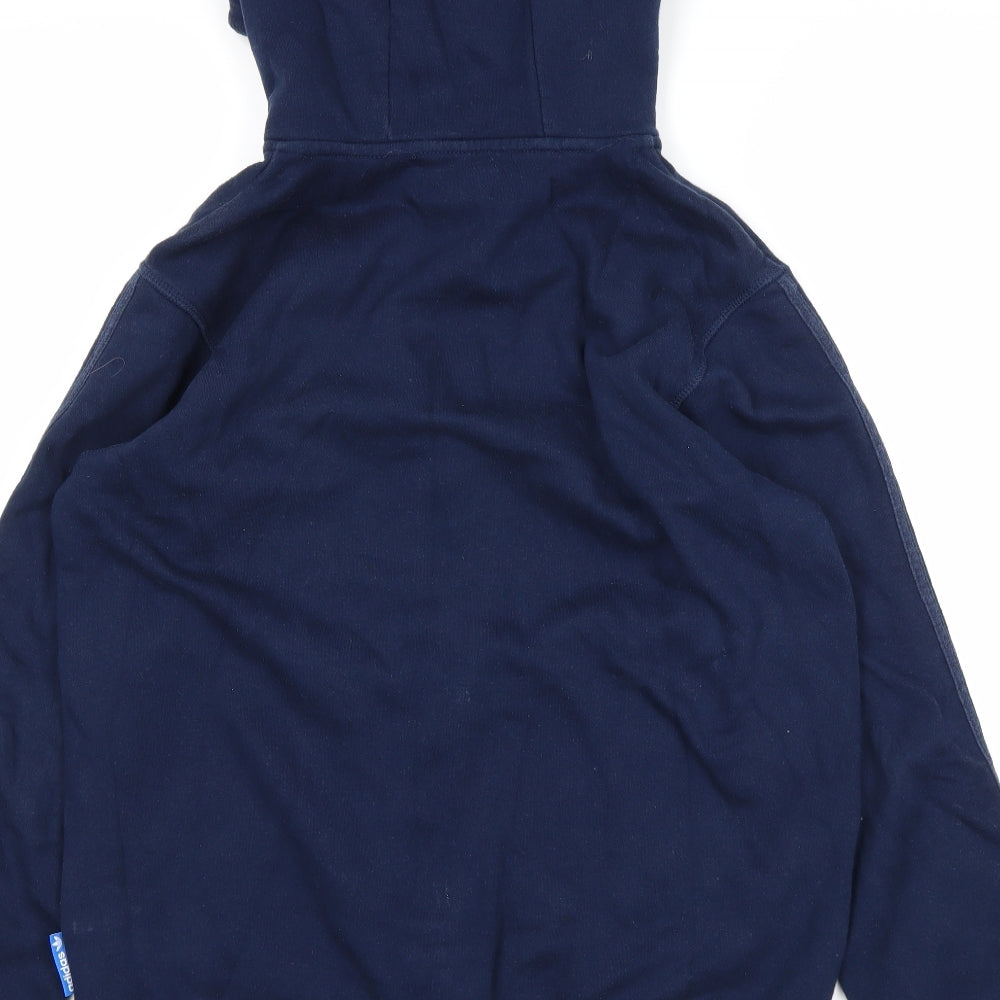adidas Mens Blue   Full Zip Hoodie Size M