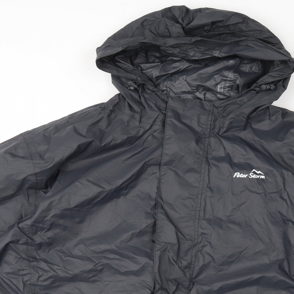 Peter Storm Mens Grey   Rain Coat Coat Size L