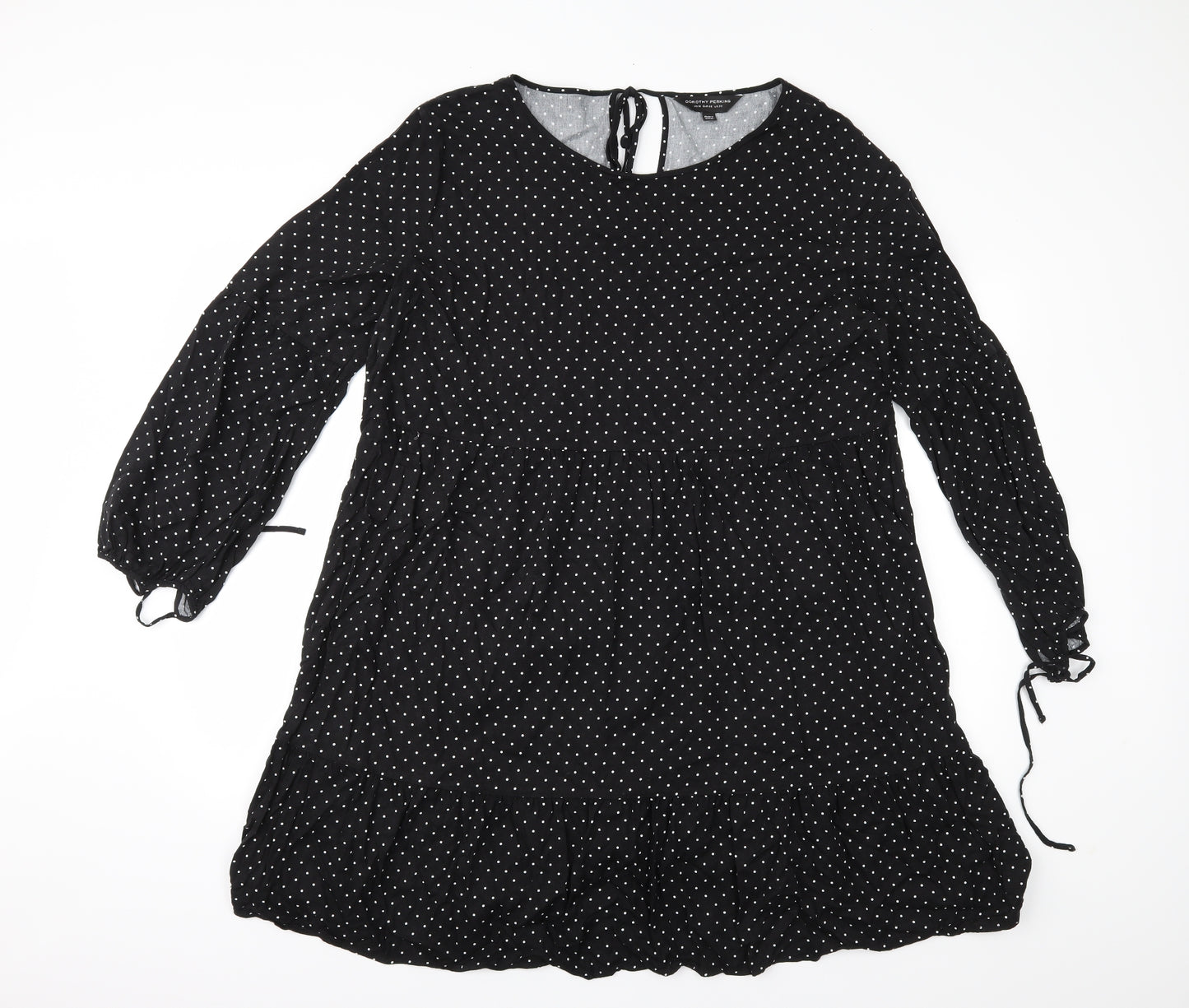 Dorothy Perkins Womens Black Polka Dot  Basic Blouse Size 20