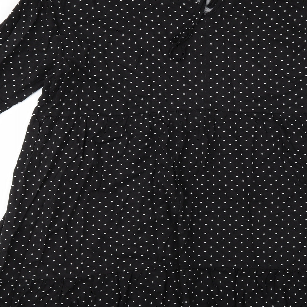 Dorothy Perkins Womens Black Polka Dot  Basic Blouse Size 20