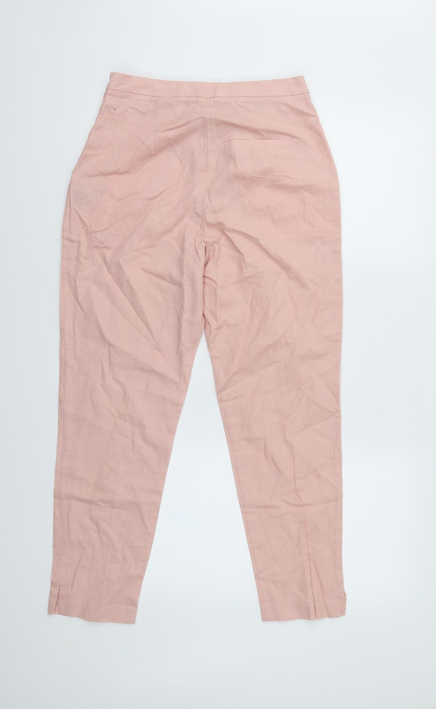 ASOS Womens Pink   Cropped Trousers Size 8 L25 in