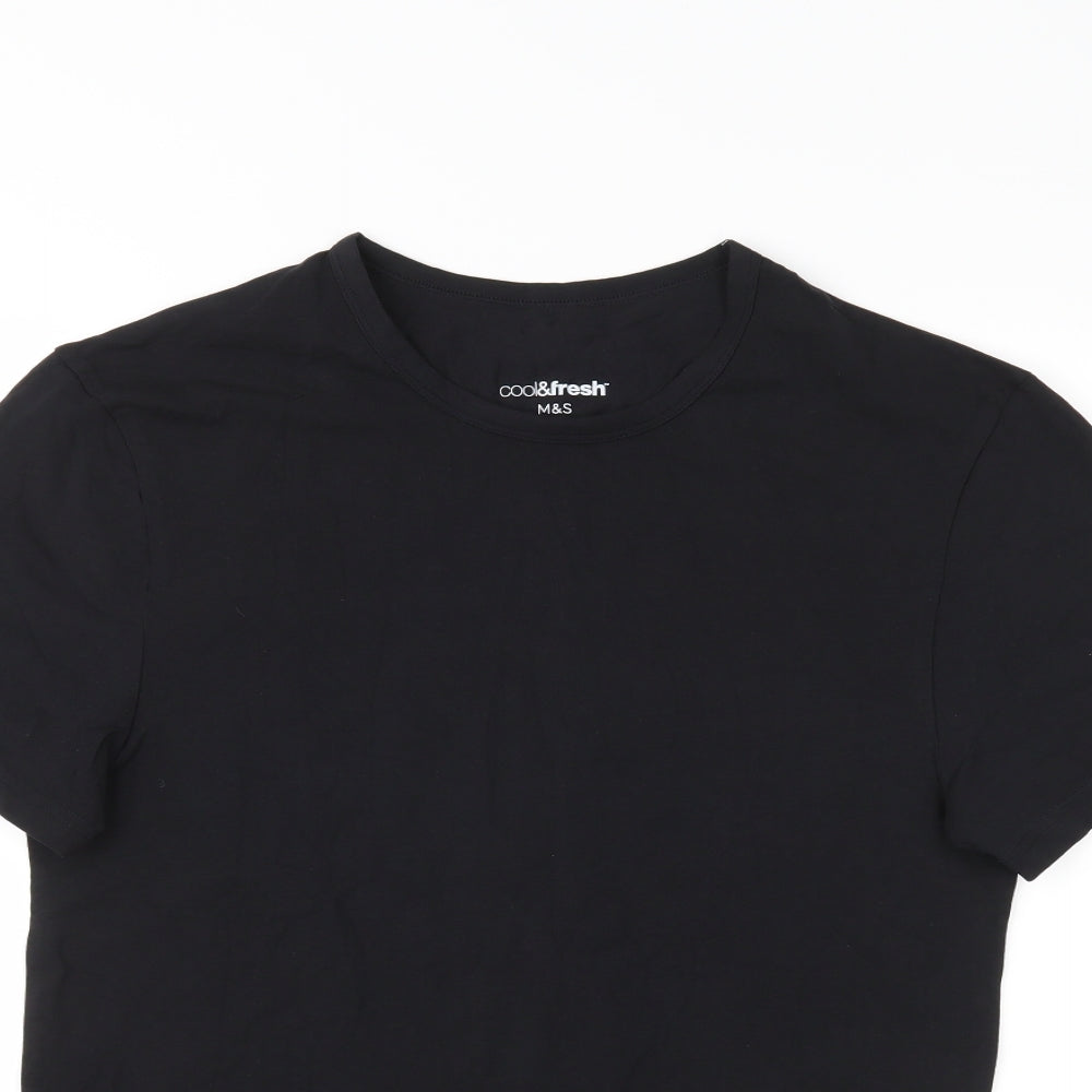 M&S Mens Black    T-Shirt Size S