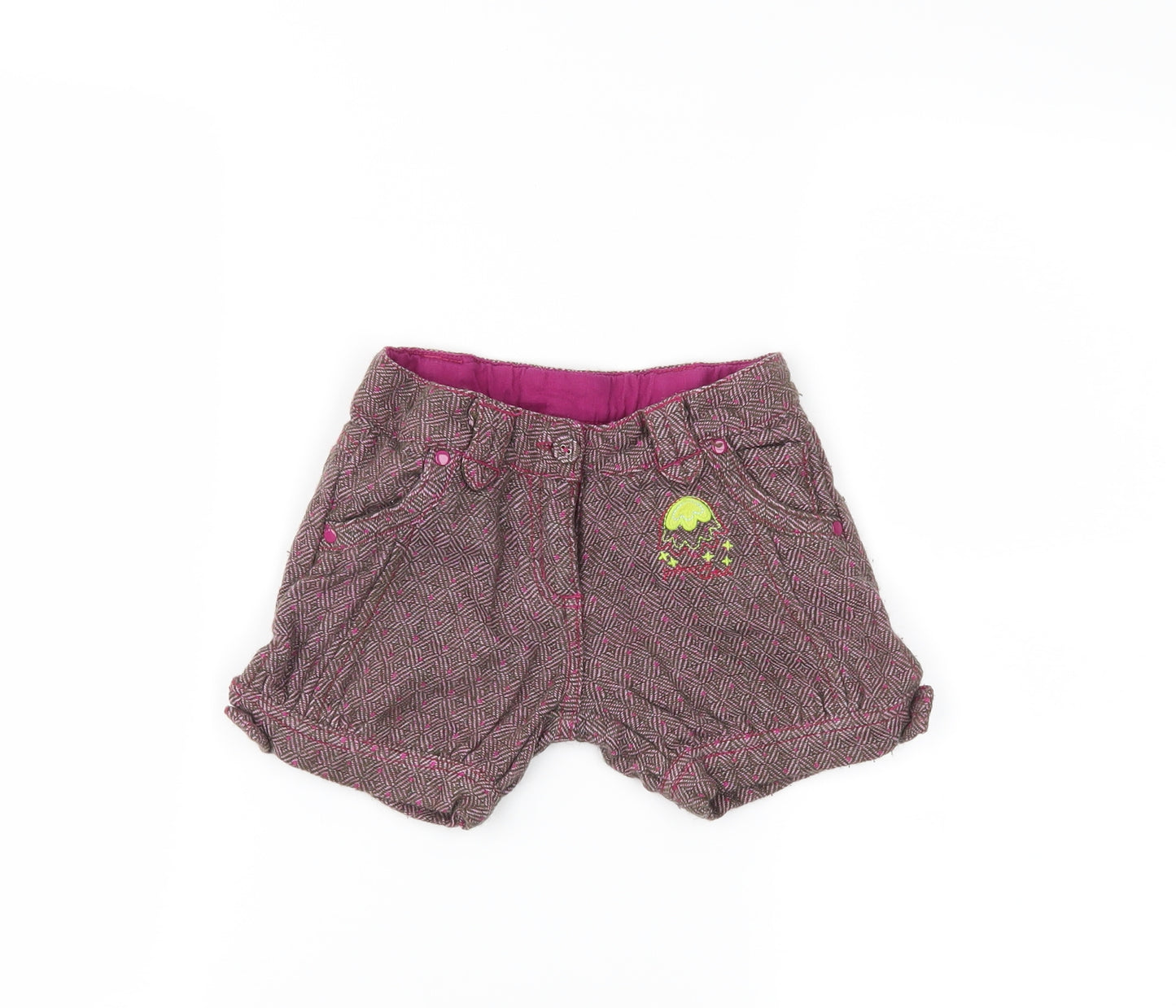 tuc tuc Girls Purple   Cut-Off Shorts Size 2 Years