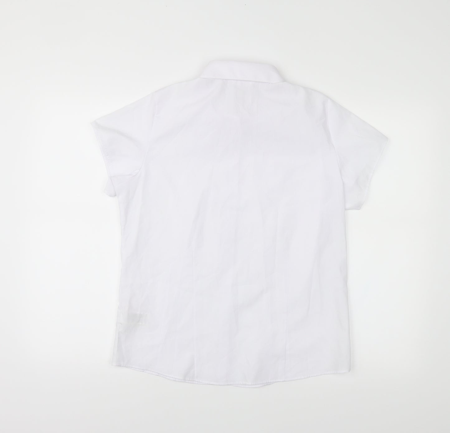 M&S Girls White   Basic Button-Up Size S