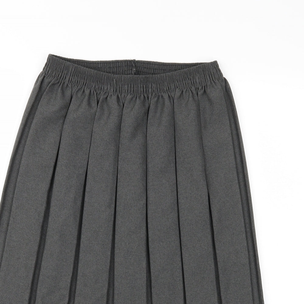 Preworn Womens Grey   Pleated Skirt Size XL
