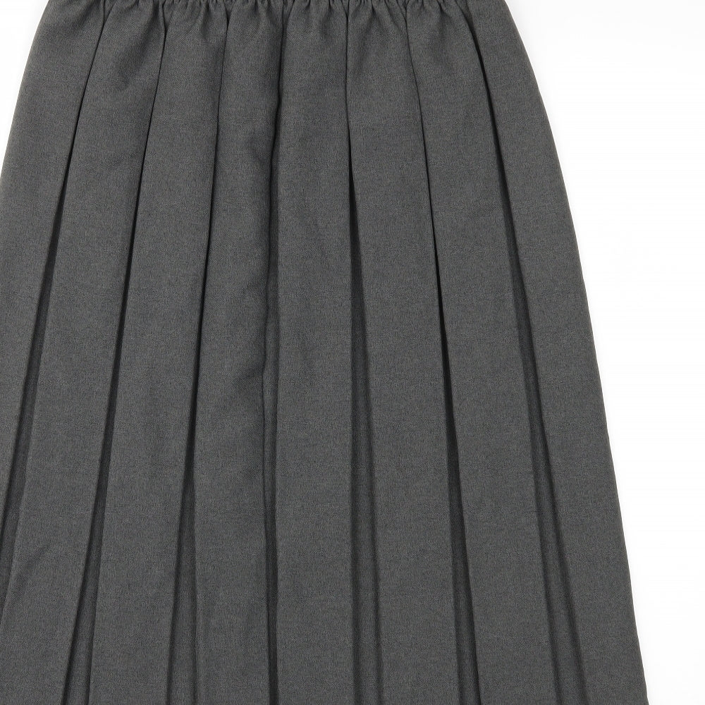 Preworn Womens Grey   Pleated Skirt Size XL