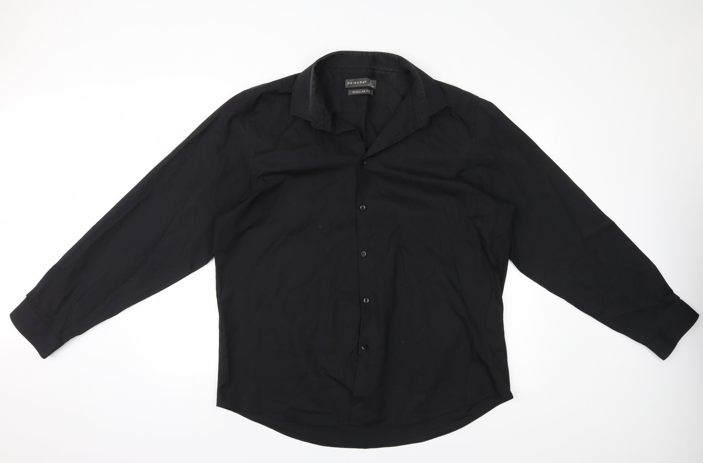 Primark Mens Black    Button-Up Size 18