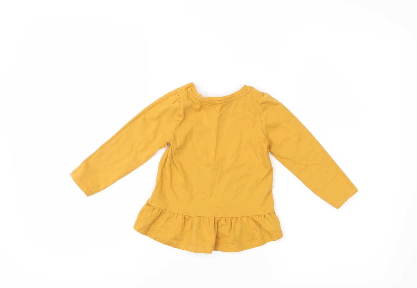 Nutmeg Girls Yellow   Basic T-Shirt Size 2-3 Years