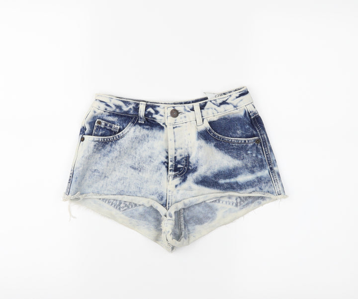 Topshop Womens Blue Cut-Off Shorts Size 6