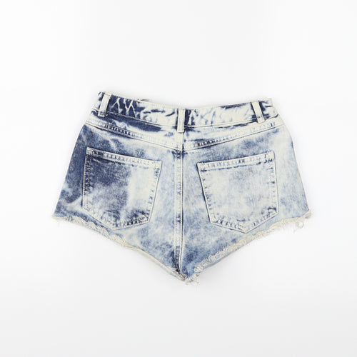 Topshop Womens Blue   Cut-Off Shorts Size 6
